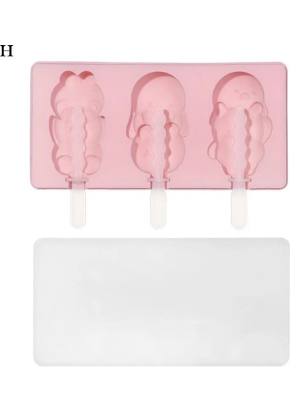 H Tarzı Silikon Buzlu Şeker Kalıpları Kek Kalıbı Kalıpları Kolay Serbest Bırakılan Buz Pop Kalıpları Pençe Tavşan Kek Pop Kalıp Ev Yapımı Buzlu Şeker Kalıpları (Yurt Dışından)