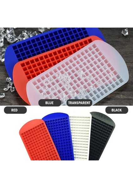 Mavi Stil 160 Izgaralı Buz Küpü Tepsileri Mini Silikon Buz Küpü Tepsileri Küçük Buz Yapıcı Minik Buz Küpü Tepsileri Çikolata Kalıbı Drog (Yurt Dışından) fırsatları