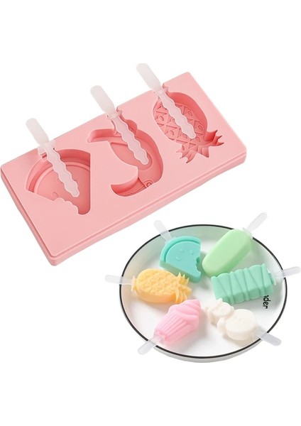 Mavi Kardan Adam Stili Sticks ile Silikon Popsicle Kalıp Kapak Jöle Puding Çikolata Kalıp Dondurma Makinesi Şeker Çubuğu Aracı Için Buz Küpü Kalıpları (Yurt Dışından)