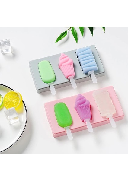 Mavi Kardan Adam Stili Sticks ile Silikon Popsicle Kalıp Kapak Jöle Puding Çikolata Kalıp Dondurma Makinesi Şeker Çubuğu Aracı Için Buz Küpü Kalıpları (Yurt Dışından)
