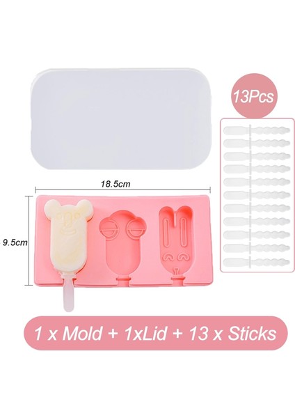 Kapak Tarzı Çizgi Film Silikon Dondurma Kalıbı Kapaklı Dondurma Kalıpları Dıy Ev Yapımı Buz Lolly Kalıp Dondurma Popsicle Ice Pop Maker Kalıp (Yurt Dışından)