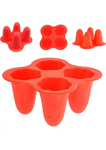 Kırmızı Stil Top Maker Küre Tepsi Kokteyller Için Silikon Kalıp Viski Hayalet Tepsi Kalıbı Şarap Cam Dekorasyon Kalıbı (Yurt Dışından)