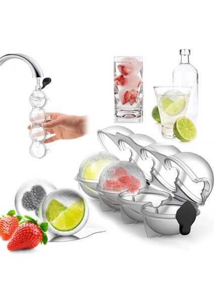 Yuvarlak B 5cm Tarzı 4 Kavite Buz Küpü Yapıcı Formu Buz Esnek Silikon Viski Kokteyl Dıy Yuvarlak Buz Topu Buz Izgarası Partisi Bar Aksesuarları Için (Yurt Dışından) indirimleri