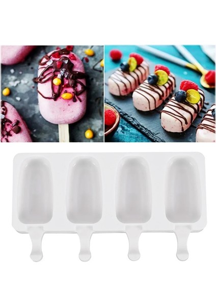 50 Adet Sopa Tarzı Silikon Dondurma Kalıbı Buz Küpü Tepsisi Buzlu Şeker Varil Diy Kalıp Tatlı Dondurma Kalıbı Popsicle Çubuğu ile (Yurt Dışından) fiyatları