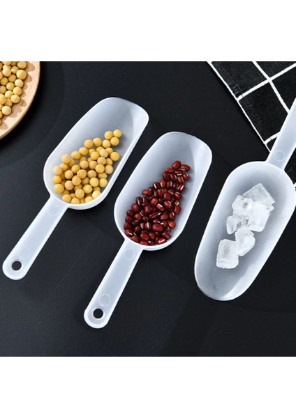 2 Adet Plastik Buz Kürekleri Şeker Tatlı Parti Büfe Kepçe Buzlu Pirinç Taneleri Un Kürek Kahve Çay Servis Mutfak Bar Araçları (Yurt Dışından)