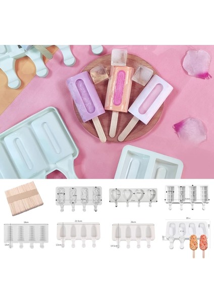 No.9 Tarzı El Yapımı Çevre Dostu Popsicle Kalıpları 3D Silikon Dondurma Kalıp Dıy Mus Tatlı Dondurucu Suyu Buz Küpü Tepsi Varil Maker Kalıp (Yurt Dışından) indirimleri