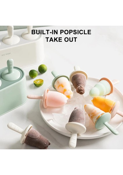 Gösterilen Stil Gibi Dondurma Kalıbı Buzlu Şeker Dıy Aracı 4 Delikli Ev Yapımı Buz Pop Yapma Kutusu Dondurma Araçları Buz Kutusu Silikon Buzlu Şeker Kutusu Mutfak Aracı (Yurt Dışından) fırsatları