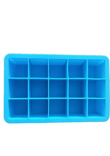 1 Adet Mavi Stil 2 Adet Silikon Buz Küpü Kalıp Makinesi Kolay Kare Buz Küpü Tepsileri Kalıpları Bar Aksesuarları Pub Şarap Buz Kalıpları Kalıp Mutfak Gereçleri (Yurt Dışından)