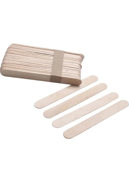 Tek Kullanımlık Ağda Aplikatörü Vücut Epilasyon Ahşap Çubukları Spatula Dondurma Dıy Için Doğal Ahşap El Sanatları Çubukları (Yurt Dışından)