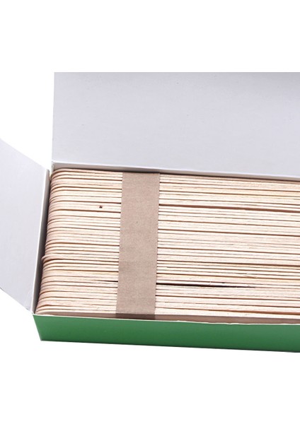 Tek Kullanımlık Ağda Aplikatörü Vücut Epilasyon Ahşap Çubukları Spatula Dondurma Dıy Için Doğal Ahşap El Sanatları Çubukları (Yurt Dışından)