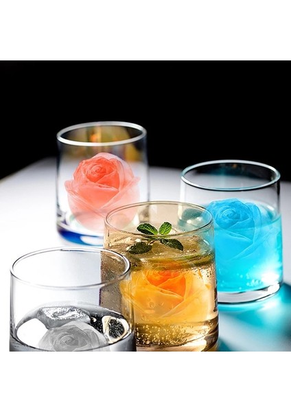 Orta Gül Tarzı 1 Adet Buz Küpü Tepsisi 3D Gül Silikon Kalıp Dıy Buz Makinesi Ev Kullanımı Serin Viski Şarap Mutfak Aletleri Puding Dondurma Kalıbı (Yurt Dışından) modelleri