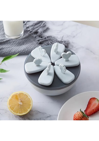 Mavi Stil Dondurma Popsicle Kalıpları Pişirme Araçları Dikdörtgen Şekilli Yeniden Kullanılabilir Dıy Dondurulmuş Dondurma Pop Pişirme Kalıpları (Yurt Dışından)