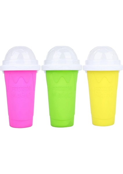 Yeşil Stil Hızlı Dondurulmuş Smoothies Fincan Ev Yapımı Milkshake Şişesi Slush ve Shake Maker Hızlı Soğutma Fincan Dondurma Magic Slushy Maker (Yurt Dışından)