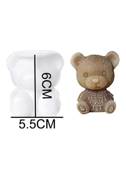 Stil-C Stili Silikon Buz Küpü Kalıp 3D Küçük Ayı Buz Küpü Makinesi Mutfak Dondurma Viski Şarap Kokteyl Kahve Dekoratif Kalıp Için Dıy Aracı (Yurt Dışından)