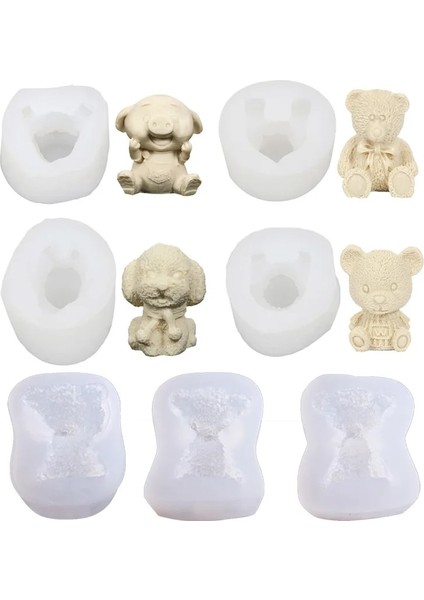 Stil-C Stili Silikon Buz Küpü Kalıp 3D Küçük Ayı Buz Küpü Makinesi Mutfak Dondurma Viski Şarap Kokteyl Kahve Dekoratif Kalıp Için Dıy Aracı (Yurt Dışından) fırsatları