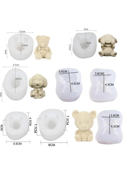 Stil-C Stili Silikon Buz Küpü Kalıp 3D Küçük Ayı Buz Küpü Makinesi Mutfak Dondurma Viski Şarap Kokteyl Kahve Dekoratif Kalıp Için Dıy Aracı (Yurt Dışından) indirimleri