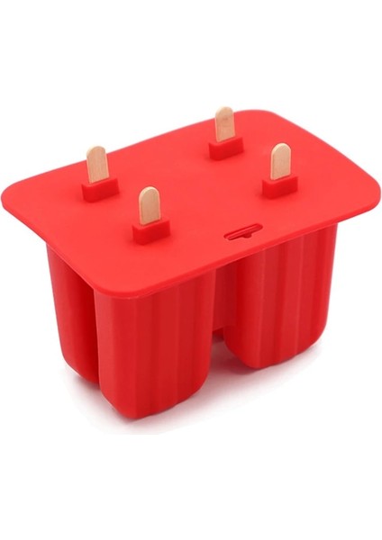 Pembe 10 Delik Stili Tatlı Dondurucu Kavite Silikon Popsicle Dondurma Kalıbı Kapaklı Dıy Ev Yapımı Lolly Meyve Suyu Buz Küpü Tepsi Makinesi (Yurt Dışından)