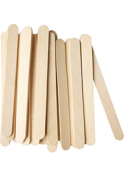 100 Adet Tarzı Upors ve Dondurma Çubukları Doğal Ahşap Popsicle Çubukları 11.4cm Uzunluk Ahşap El Sanatları Dondurma Çubukları Popsicl Accesorios (Yurt Dışından)