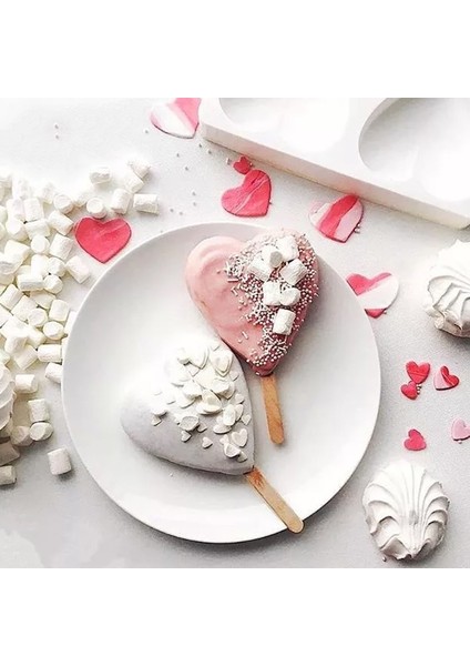 4 Delik Büyük Boy Stili 12 Tasarımlar Silikon Popsicle Kalıp Dondurma Makinesi Kalp Şeklinde Buz Lolly Kalıpları Mutfak Bar Için Silikon Kek Çikolata Kalıp (Yurt Dışından)