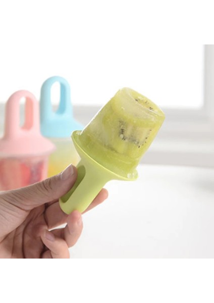 Yeşil Stil 3 Adet Mini Ice Pops Kalıp Dondurma Topu Lolly Maker Popsicle Kalıpları Bebek Dıy Gıda Takviyesi Aracı Meyve Shake Dondurma Kalıp (Yurt Dışından)