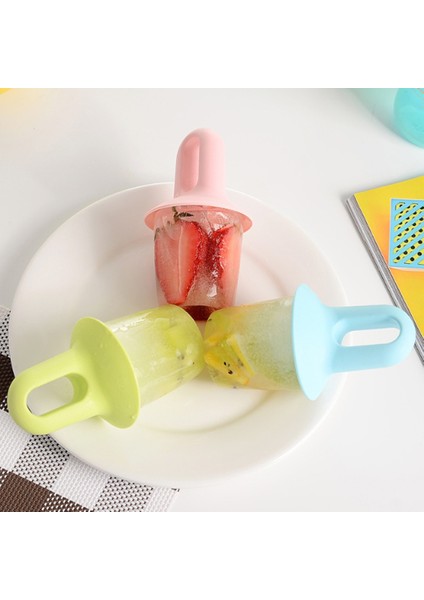 Yeşil Stil 3 Adet Mini Ice Pops Kalıp Dondurma Topu Lolly Maker Popsicle Kalıpları Bebek Dıy Gıda Takviyesi Aracı Meyve Shake Dondurma Kalıp (Yurt Dışından)