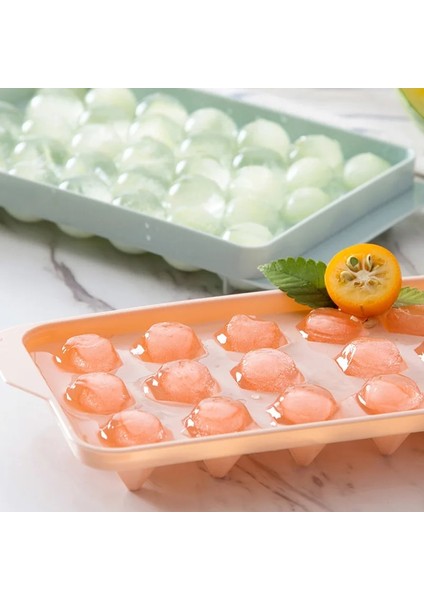 Elmas 18 Top-Mavi Tarzı Pp Buz Küpü Kalıp Plastik Silikon Kapaklı Buz Küpü Tepsisi Buz Küpü Yapıcı Buz Topu Kalıp Formu Buz Kalıpları Kolay Çıkarılan Elmas Şekli (Yurt Dışından)