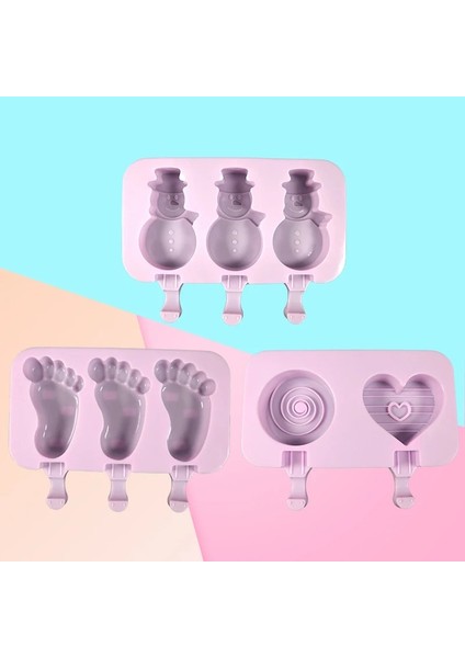 No.6 Tarzı Kapaklı Silikon Dondurma Kalıbı Hayvanlar Şekli Jöle Dıy Kalıp Yeniden Kullanılabilir Popsicle Stick ile Tatlı Dondurma Kalıbı (Yurt Dışından) modelleri
