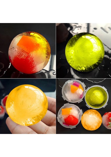 Rastgele Renk Stili 6 Adet 6cm Büyük Boy Top Buz Kalıpları Küre Yuvarlak Top Buz Küpü Makineleri Ev ve Bar Partisi Mutfak Viski Kokteyl Dıy Dondurma Kalıpları (Yurt Dışından) indirimleri