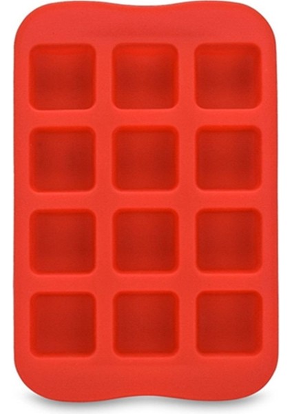 Kızıl Meydan Stili 2021 Sıcak 12 Izgara Silikon Dondurma Kalıbı Çikolata Kalıp Tepsisi Yaratıcı Starheartroundsquare Şekilli Buz Dekorasyon Kalıbı (Yurt Dışından)