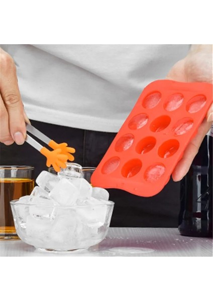 Kızıl Meydan Stili 2021 Sıcak 12 Izgara Silikon Dondurma Kalıbı Çikolata Kalıp Tepsisi Yaratıcı Starheartroundsquare Şekilli Buz Dekorasyon Kalıbı (Yurt Dışından) modelleri