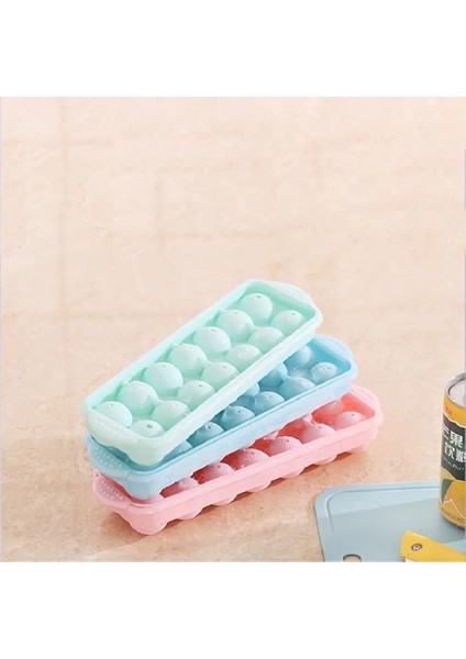 14 Izgara 3D Yuvarlak Toplar Buz Kalıpları Plastik Kalıplar Buz Tepsisi Ev Bar Partisi Buz Hokeyi Delikleri Kapaklı Kutu Kalıpları Yapma Dıy Kalıpları (Yurt Dışından)