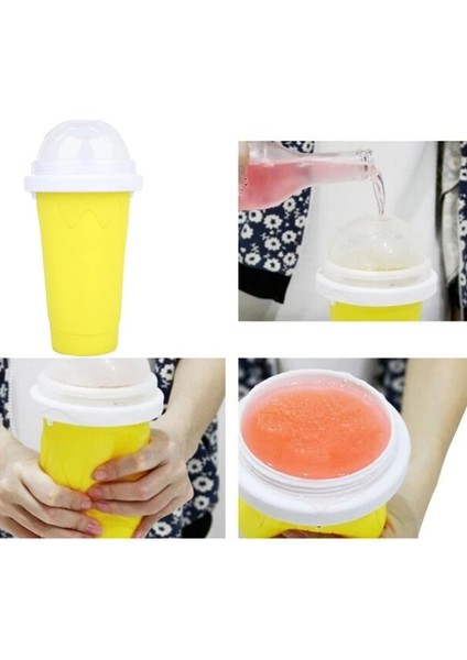 Mavi Stil Slushy Kupa Sihirli Slush Buz Makinesi Makinesi Dondurma Fincan Ev Dıy Milkshake Su Buzu Saniyeler Içinde (Yurt Dışından)