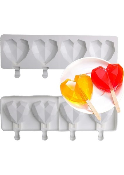 SH0101274 Set Stili Yıldız ve Yarım Küre Tasarım Silikon Buzlu Şeker Kalıpları Elmas Kalp Şekilli Dondurma Kalıpları Yaz Soğuk Içecek Aracı Buz Küpü Tepsisi (Yurt Dışından) modelleri