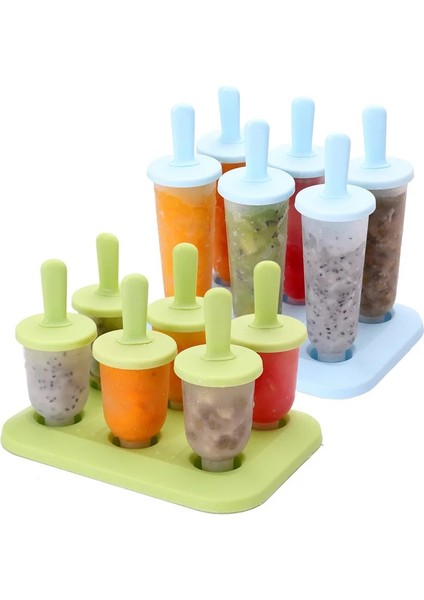 Kırmızı S Tarzı 6 Hücre Yuvarlak Şekil Yaz Aksesuarları Mutfak Aletleri Gıda Sınıfı Lolly Kalıp Dıy Dondurma Makinesi Popsicle Kalıpları Tatlı Kalıpları (Yurt Dışından) indirimleri