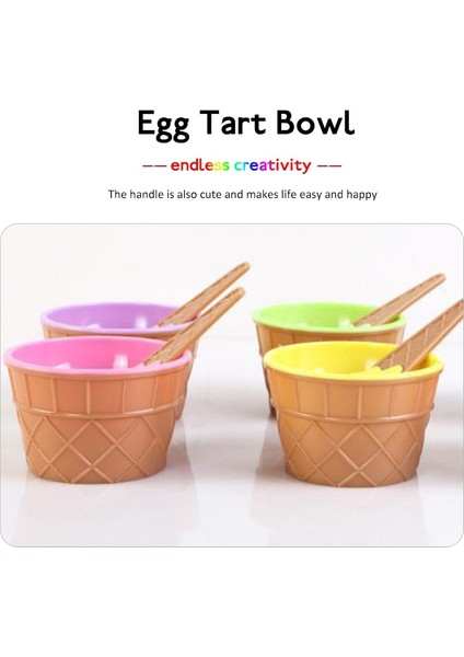 Pembe Stil Sıcak Satış Şeker Renk Dondurma Yeniden Kullanılabilir Kaseler ve Kaşık Çocuklar Için Harika Hediye Tatlı Dondurma Kaseleri Dondurma Kupası (Yurt Dışından) modelleri