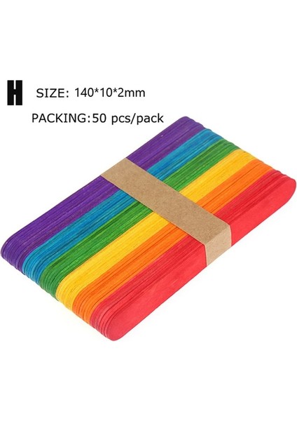 140MMX10MMX2MM 50 Adet Tarzı 50 Adet Doğal Ahşap Dondurma Çubukları Ahşap Dondurma Çubuğu Ev Yapımı Dondurma Çubukları Doğal Ahşap El Sanatları Çubukları Yeniden Kullanılabilir (Yurt Dışından)