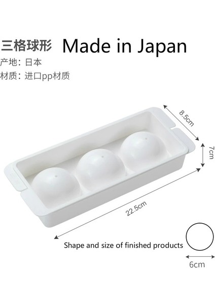 3 Küre-Dairesel Stil Japonya Buz Küpü Kalıp Viski Buz Topu Makinesi Yeni Güvenlik Plastik 5 cm Buz Topu Dıy Ev Bar Partisi Kokteyl Kullanımı Tavsiye (Yurt Dışından)