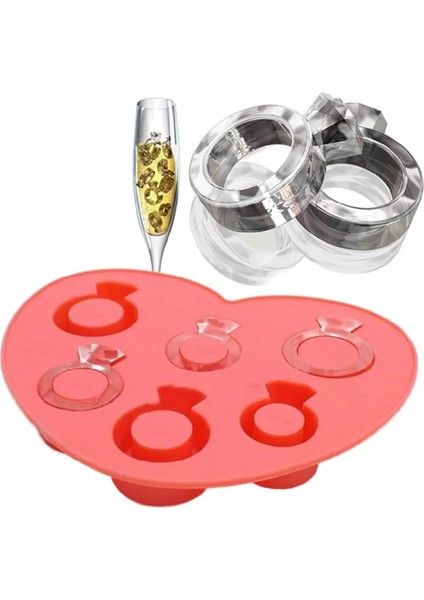 Mavi Stil Buz Kalıp Tepsisi Elmas Aşk Yüzük Buz Küpü Tepsi Stil Dondurma Buz Kalıbı Dondurma Makinesi Sıcak Yaz Için Kalıp (Yurt Dışından) fiyatları