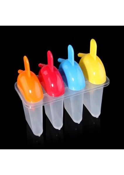 4 Adet Dondurma Makinesi Modeli Pop Kalıpları Dondurucu Lolly Yoğurt Dondurma Kalıpları Dıy Maker Suyu Popsicle Kalıp (Yurt Dışından) modelleri