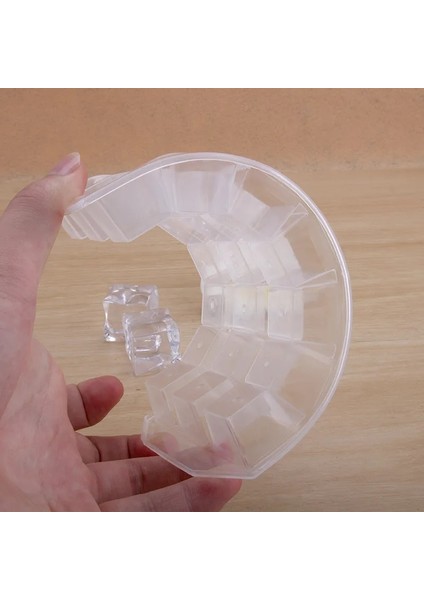 Beyaz Stil Büyük Yüksek Li Kalınlaşmak Plast Izgaraları Buz Küpü Kalıp Dıy Yeniden Kullanılabilir Viski Buz Tepsisi Jöle Dondurucu Kalıp Ev Bar Aksesuarları (Yurt Dışından) fırsatları