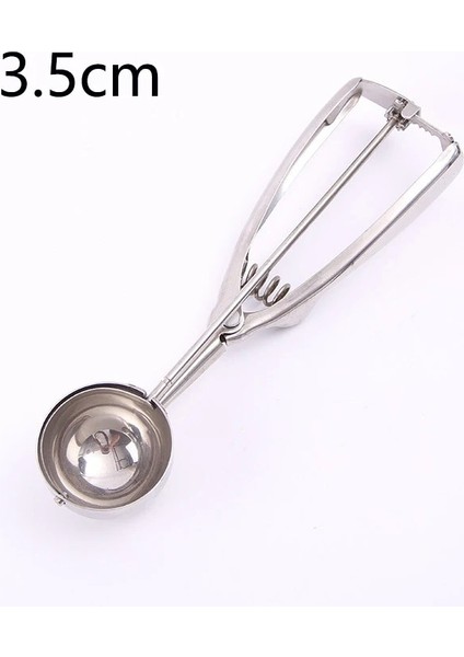3.5cm Gümüş B Stili cm Dondurma Kaşığı Paslanmaz Çelik Yay Saplı Kurabiye Kaşığı Meyve Kaşığı Dondurma Karpuz Kaşığı Kazı Topu Meyve Kaşığı (Yurt Dışından)