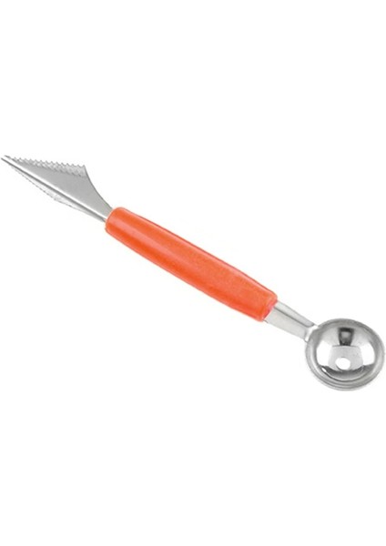 Turuncu Tarzı Sıcak Satış Çift Kafalı Paslanmaz Çelik Oyma Bıçağı Meyve Karpuz Dondurma Baller Kaşık Kaşık Ev Mutfak Gadget'ı (Yurt Dışından)