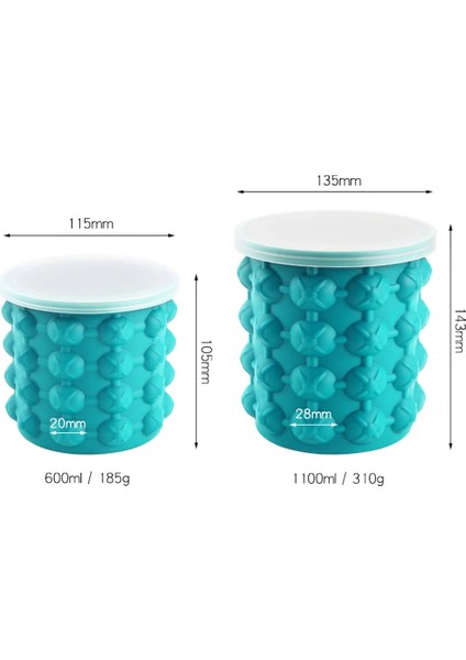 1000ML Tarzı L Kapaklı Silikon Buz Küpü Makinesi Buz Kovası Buz Kalıp Yerden Tasarruflu Şampanya Şarap Bira Kovası Mutfak Partisi Barware (Yurt Dışından)