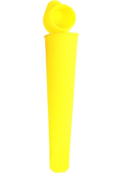 Sarı Stil Renkli Silikon Pop Buz Kalıp Popsicles Kapaklı Kalıp Dıy Dondurma Jöle Lolly Popsicle Dondurma Makineleri Için Pop (Yurt Dışından)