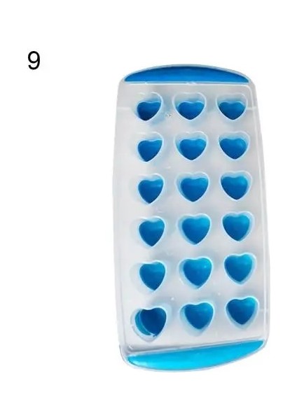 No.9 Tarzı Sıcak Satış Silikon Meyve Yıldız Şekli Buz Küpü Kalıp Çikolata Pişirme Tepsisi Saklama Kabı (Yurt Dışından)