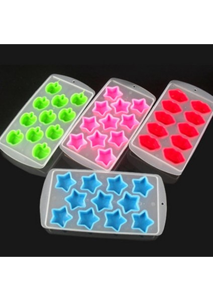 No.9 Tarzı Sıcak Satış Silikon Meyve Yıldız Şekli Buz Küpü Kalıp Çikolata Pişirme Tepsisi Saklama Kabı (Yurt Dışından) modelleri