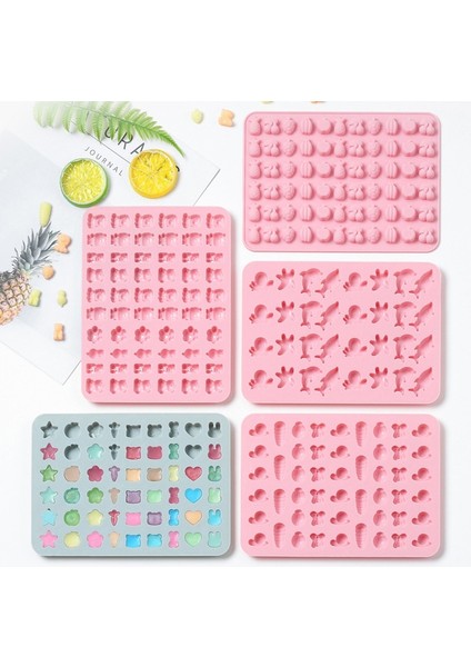 9 1 Adet Tarzı Sugarcraft Silikon Sakızlı Kalıp Buz Küpleri Jelatin Pişirme ve Şeker Dıy Çikolata Yumuşak Şeker Kek Kalıbı Pişirme Dekorasyon Araçları (Yurt Dışından)