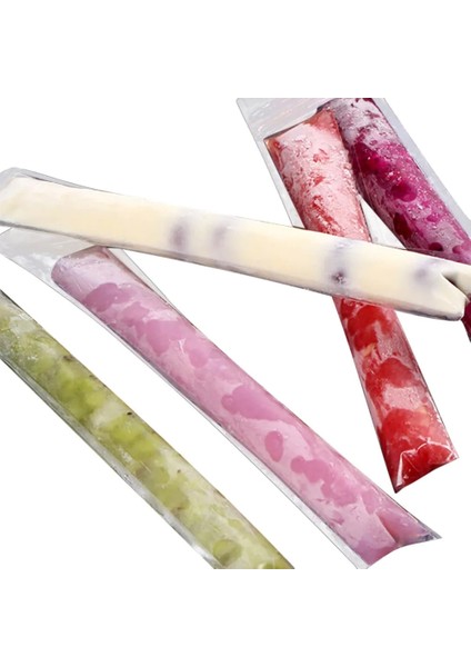 20 Adet Şeffaf Dondurma Torbası Popsicle Plastik Kese Kek Ekmek Çikolata Paketi Çanta Tek Kullanımlık Buz Yapma Torbaları Küp Tepsisi (Yurt Dışından)