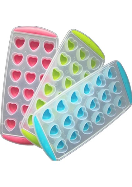 25.5x9.5x2.5cm Stili Ice Cube Maker Silikon Kalıpları Dondurma Kalıp Araçları Heart Star Rastgele Renk Dıy Mutfak Buz Küpü Kalıpları Pp Meyve Kalıpları Araçları (Yurt Dışından)