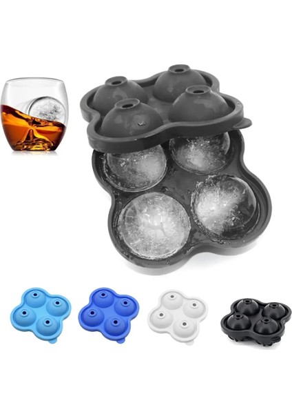 1 Adet Yeşil Stil 4 Izgara Buz Kalıpları Dıy Ev Bar Partisi Kokteyl Kullanımı Küre Yuvarlak Top Buz Küpü Makineleri Mutfak Dondurma Kalıpları (Yurt Dışından) fırsatları